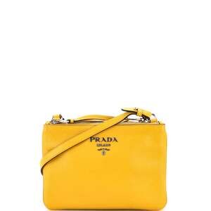 Prada Double Zip Crossbody Bag Vitello #223282P85B